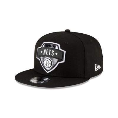 Black Brooklyn Nets Hat - New Era NBA Tip Off Edition 9FIFTY Snapback Caps USA9731654